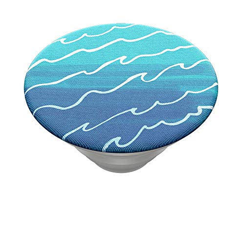 Popsockets Poptop (Top Only. Base Sold Separately.): Swappable Top For Popgrip Bases, Popgrip Slide, Otter+Pop & Popwallet+ - Blue Tidal Wave