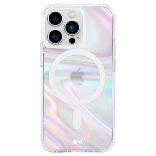 Case-Mate Iphone 13 Pro Case [10ft Drop Protection] [Compatible With Magsafe] Soap Bubble - Phone Case For Iphone 13 Pro - Iridescent Swirl Iphone Case - Lightweight, Shock Absorbing, Anti Scratch