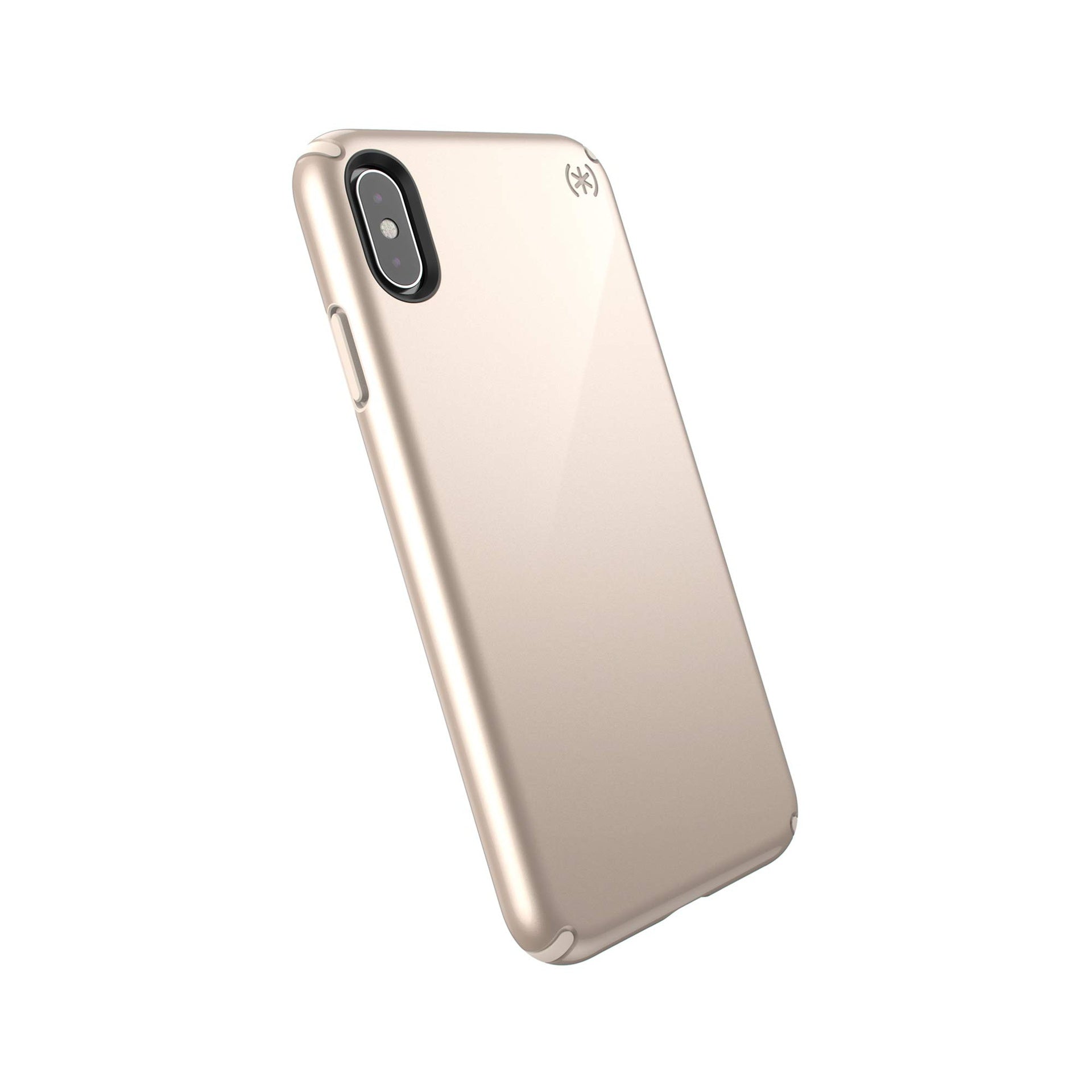 Speck Products Presidio Metallic Iphone Xs Max Case, Nude Gold Metallic/Nude Gold