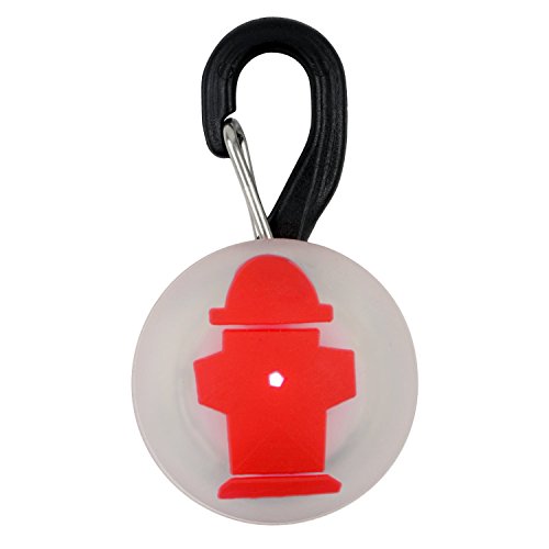 Nite Ize Petlit Led Collar Red Fire Hydrant Stylish Safety W/Carabiner (3-Pack)