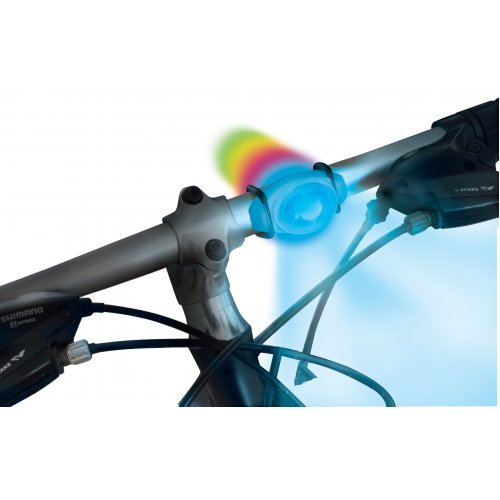 Nite Ize Twistlit Led Bicycle Light With Versatile Attachment, Bike Safety Light, Single Pack, Disc-O Color-Changing Led