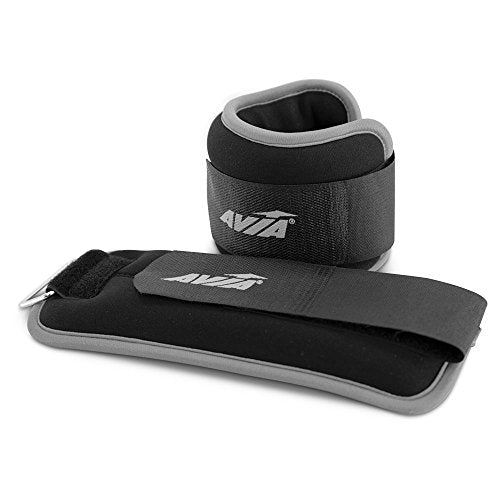 Avia Fitness 2 Lb. Ankle Weights - Grey (Available In More Colors) Open Box