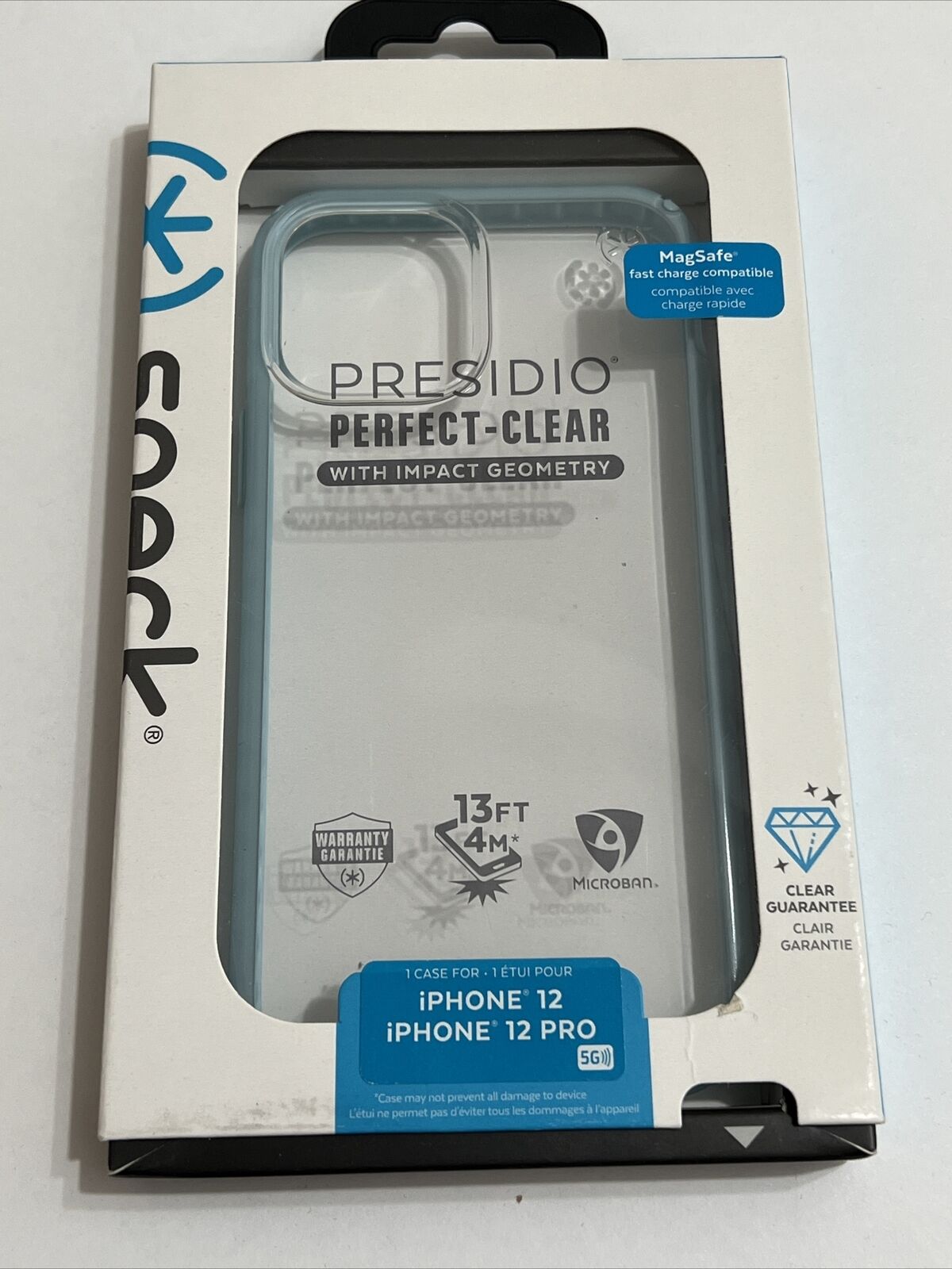 Presidio Perfect-Clear With Impact Geometry Iphone 12 / Iphone 12 Pro Cases