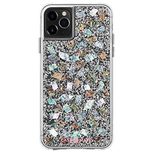 Case-Mate - Karat - Case For Iphone 11 Pro - Real Mother Of Pearl & Silver Elements- 5.8 Inch - Mother Of Pearl
