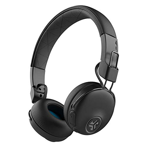 Jlab Studio Anc On-Ear Wireless Headphones | Black | 34+ Hour Bluetooth 5 Playtime - 28+ Hour With Active Noise Cancellation | Eq3 Custom Sound | Ultra-Plush Faux Leather & Cloud Foam Cushions