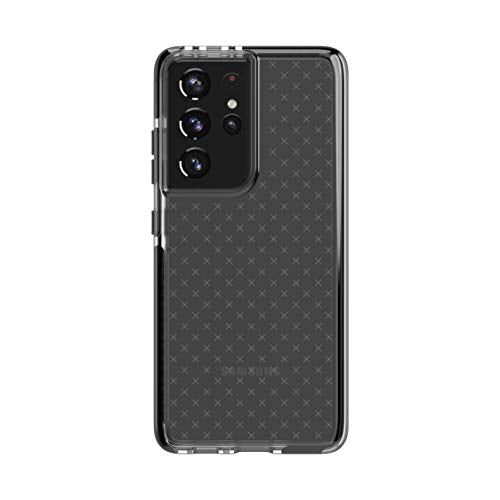 Tech21 Evo Check Phone Case For Samsung S21 + (Plus) 5g - Germ Fighting Antimicrobial Phone Case With 12 Ft. Drop Protection, Smokey/Black