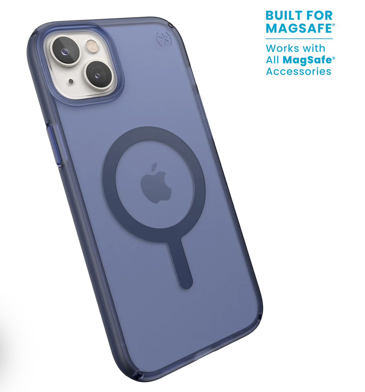 Speck Presidio Perfect-Mist Magsafe Iphone 14 Plus Cases, Coastal Blue