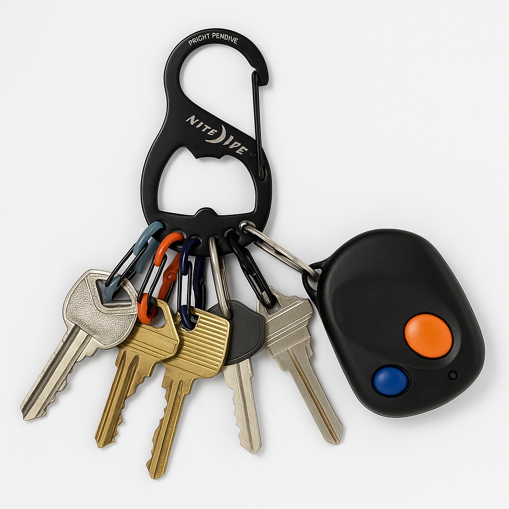 Nite Ize Krb0301 Black SBiner Key Rack Key Holder Organizer