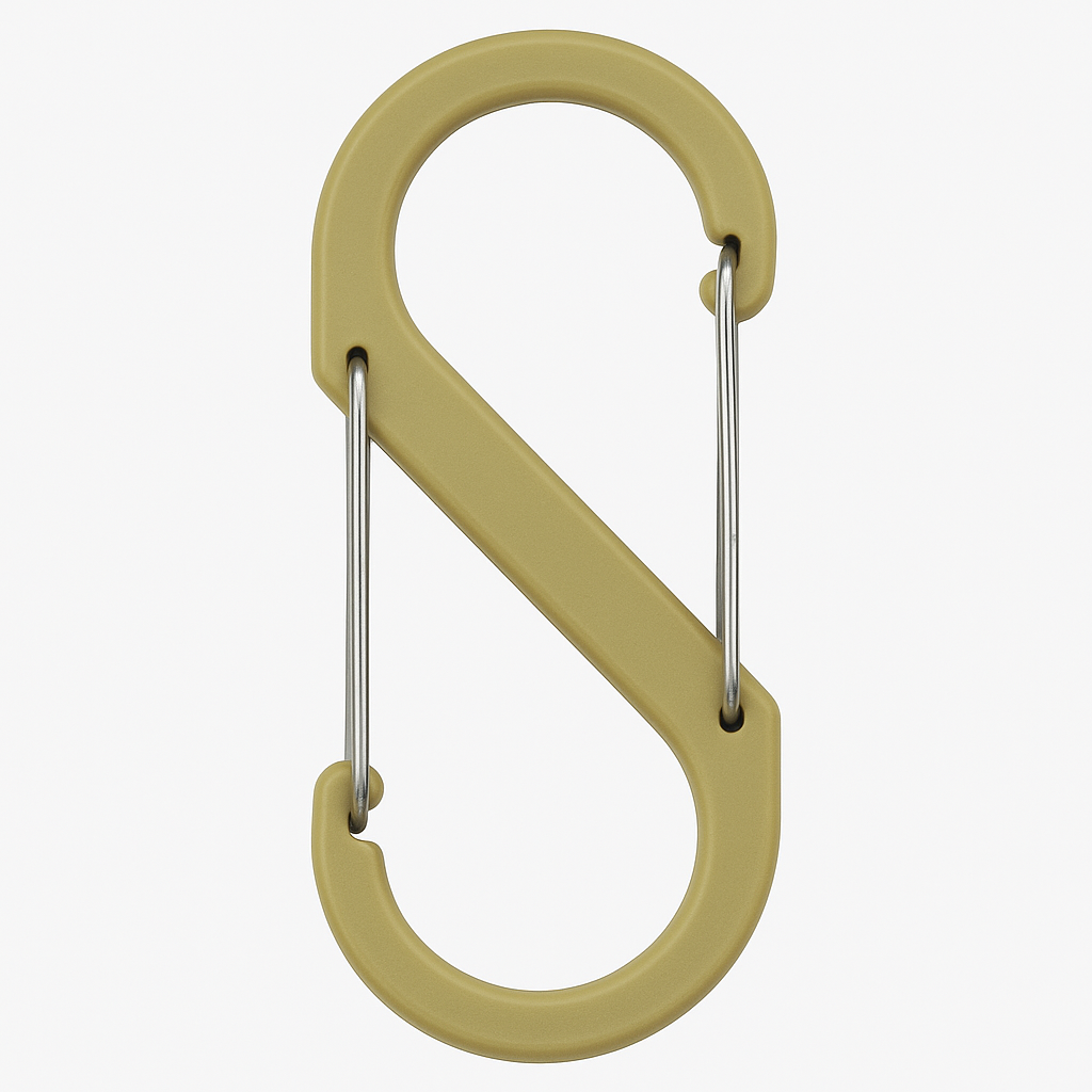 Nite Ize S-Biner Plastic Carabiner Size 2 Tan Single Pack