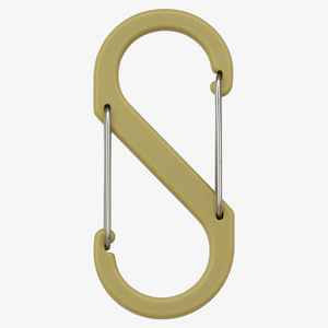 Nite Ize S-Biner Plastic Carabiner Size 2 Tan Single Pack