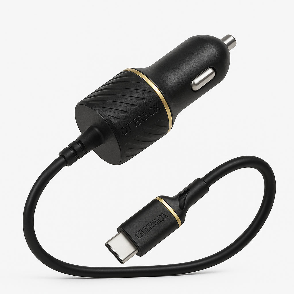 Otterbox 18w Usb C To Usb C Fast Car Charger Cable Black Shimmer