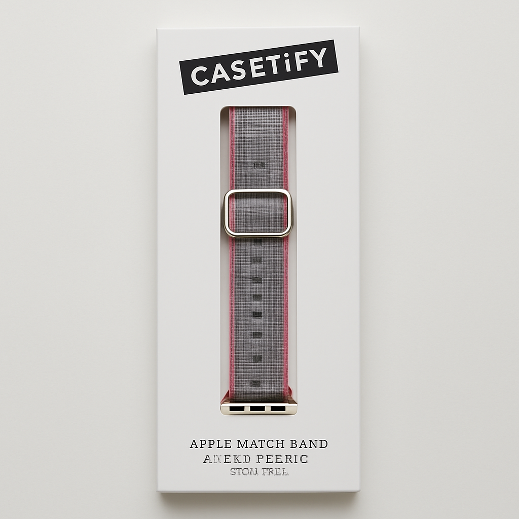 Casetify Apple Watch Band Nylon Fabric All Series 38mm Pink
