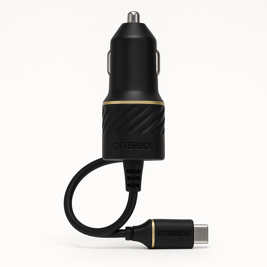 Otterbox 18w Usb C To Usb C Fast Car Charger Cable Black Shimmer