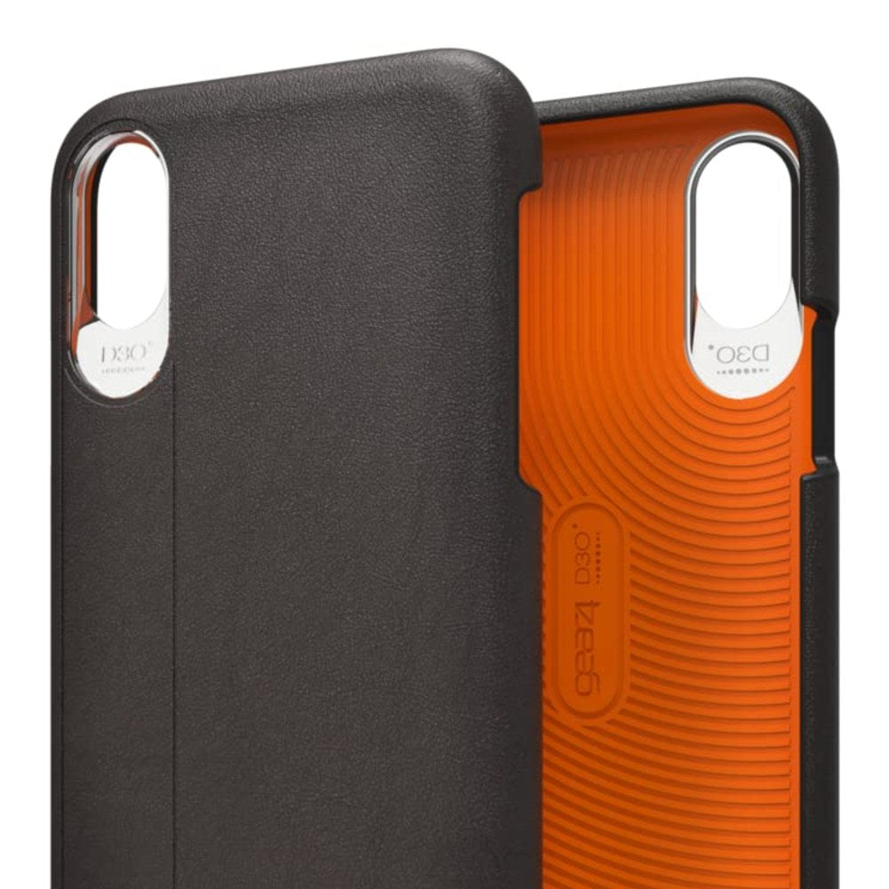 Gear4 Knightsbridge Leather Case For iPhone X And Xs With D3O Protection Black