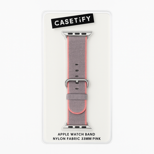 Casetify Apple Watch Band Nylon Fabric All Series 38mm Pink