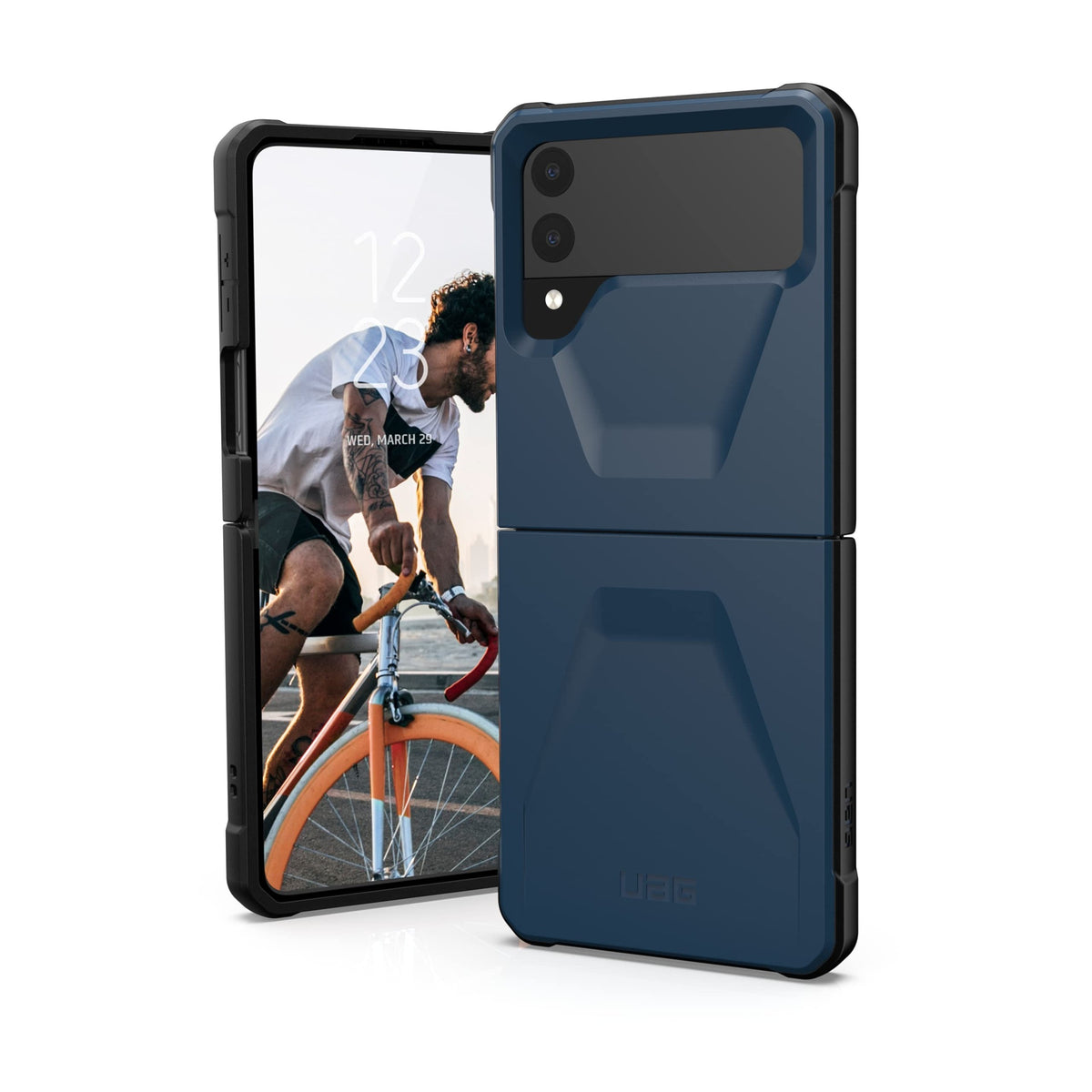 [810070362416] Urban Armor Gear Uag Designed For Samsung Galaxy Z Flip3 5g (2021) Case Civilian Sleek Ultra-Thin Shock-Absorbent Protective Cover, Mallard