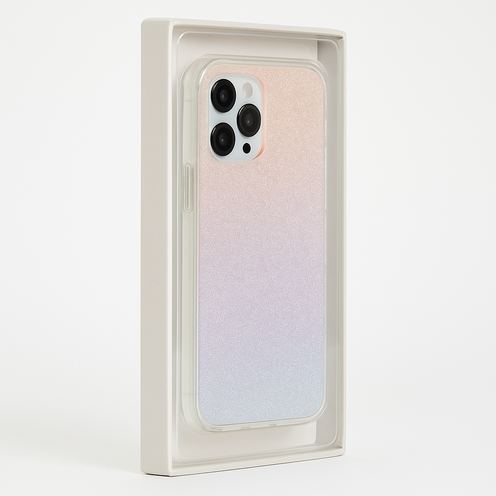 Kate Spade iPhone 12 Pro Max Hardshell Case Glitter Ombre Pink Blue