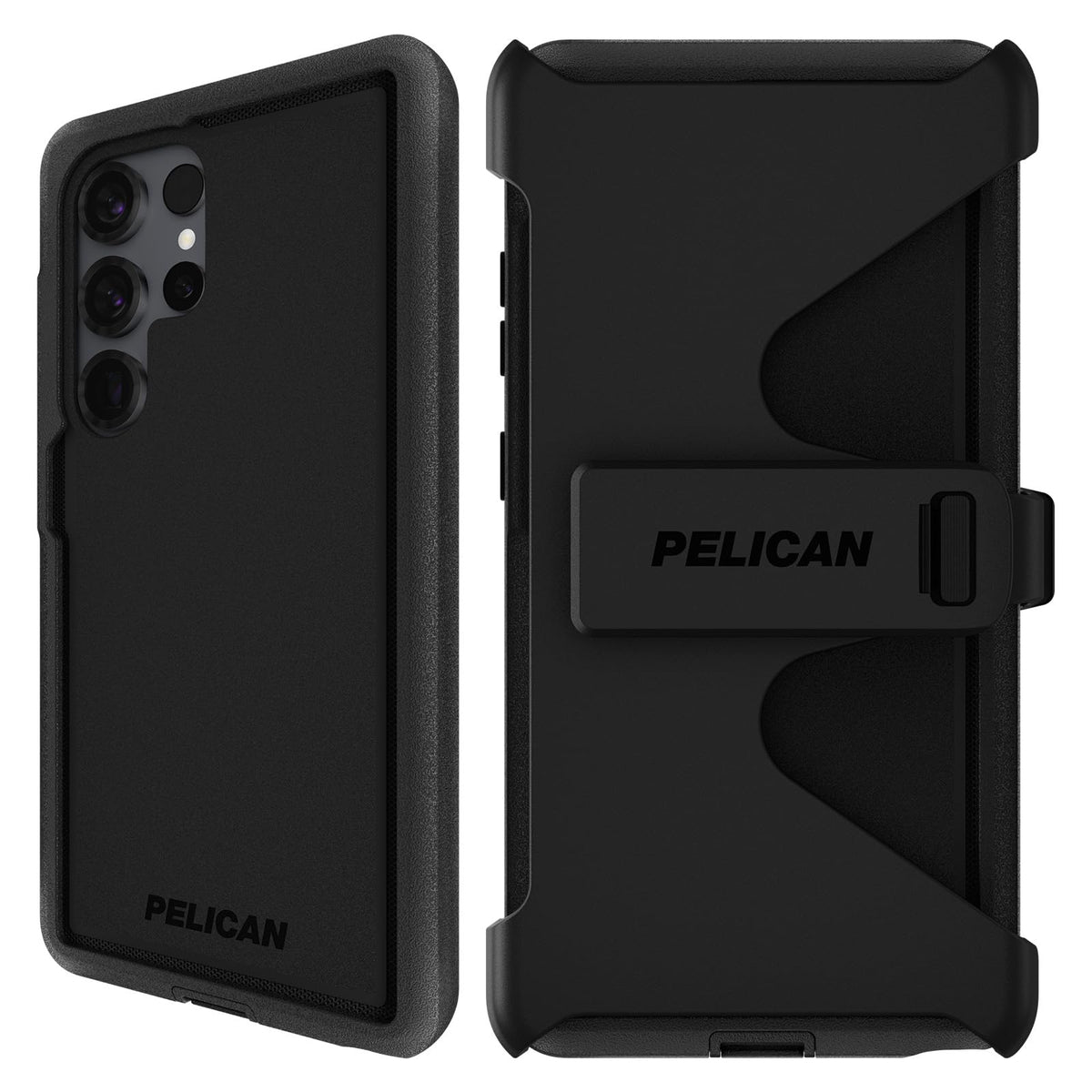 Pelican Voyager Samsung Galaxy S25 Ultra Case [Magnetic And Wireless Charging] Case W/ 18ft Mil-Std Drop Protection - Heavy Duty Cover W/Belt Clip Holster For Samsung Galaxy S25 Ultra 6.9" - Black - 840171746525