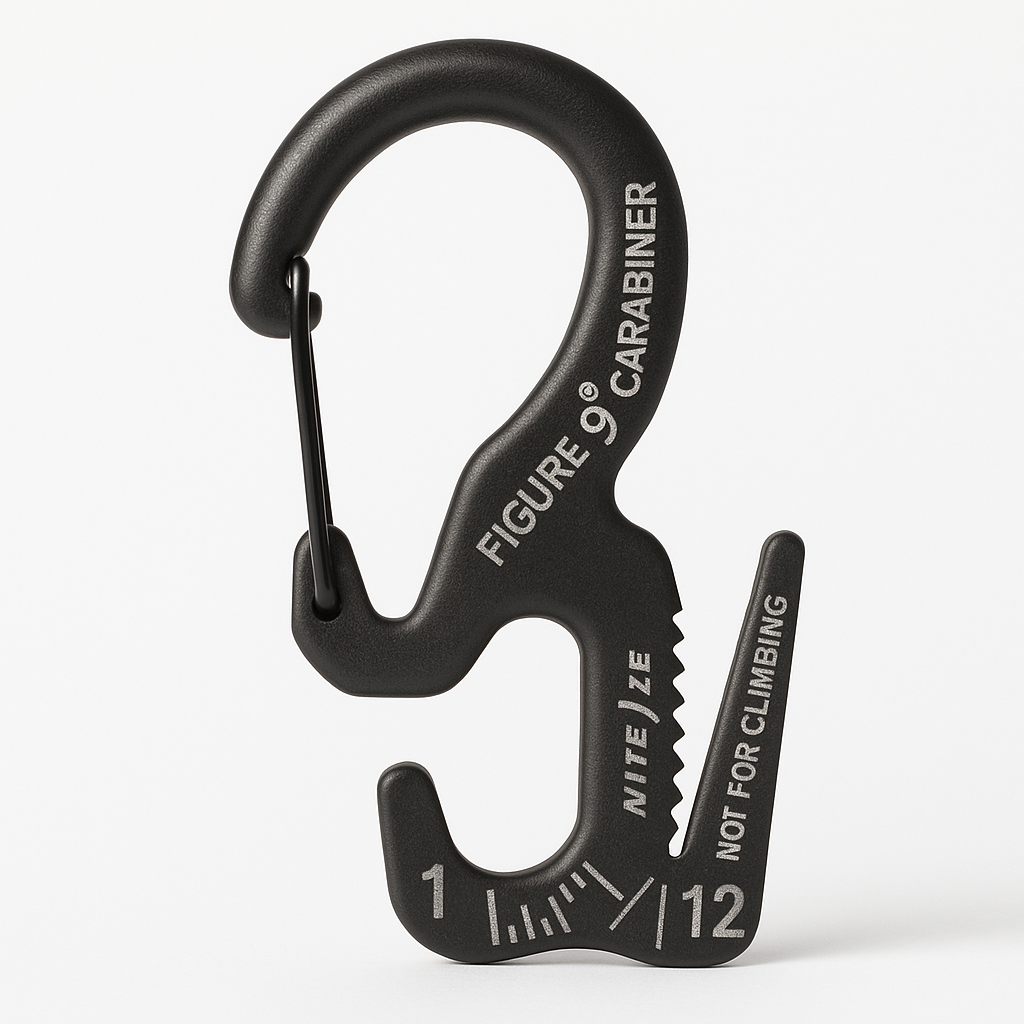 Nite Ize Figure 9 Carabiner Small Black Gate Single Pack