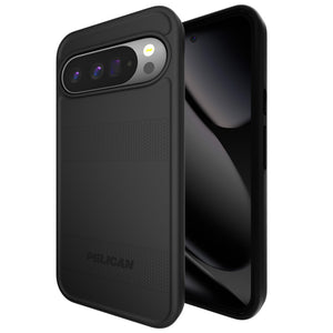 Pelican Protector Google Pixel 10 Pro Xl Case, Rugged Magnetic Phone Case With 16ft Military-Grade Drop Protection - Heavy Duty Phone Cover With Magnets - Black - 840171749892