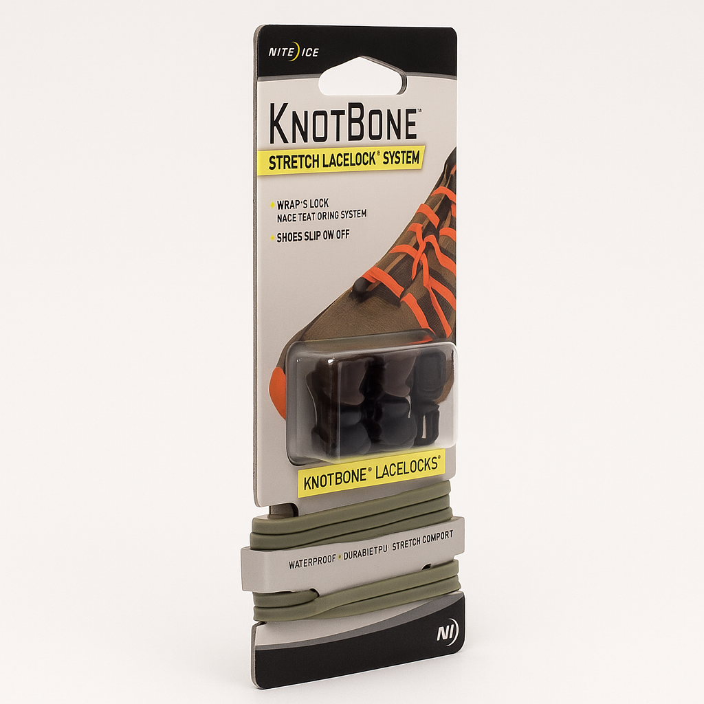 Nite Ize KnotBone Stretch LaceLock Bungee Cord System Foliage Green