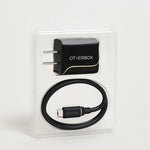 OtterBox 18W USB C To USB C Fast Wall Charging Kit Black Shimmer