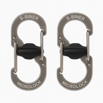 Nite Ize S Biner Microlock Locking Key Holder Stainless Steel 2 Pack