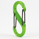 Nite Ize S-Biner Plastic Size 4 Double Gated Carabiner Transparent Lime