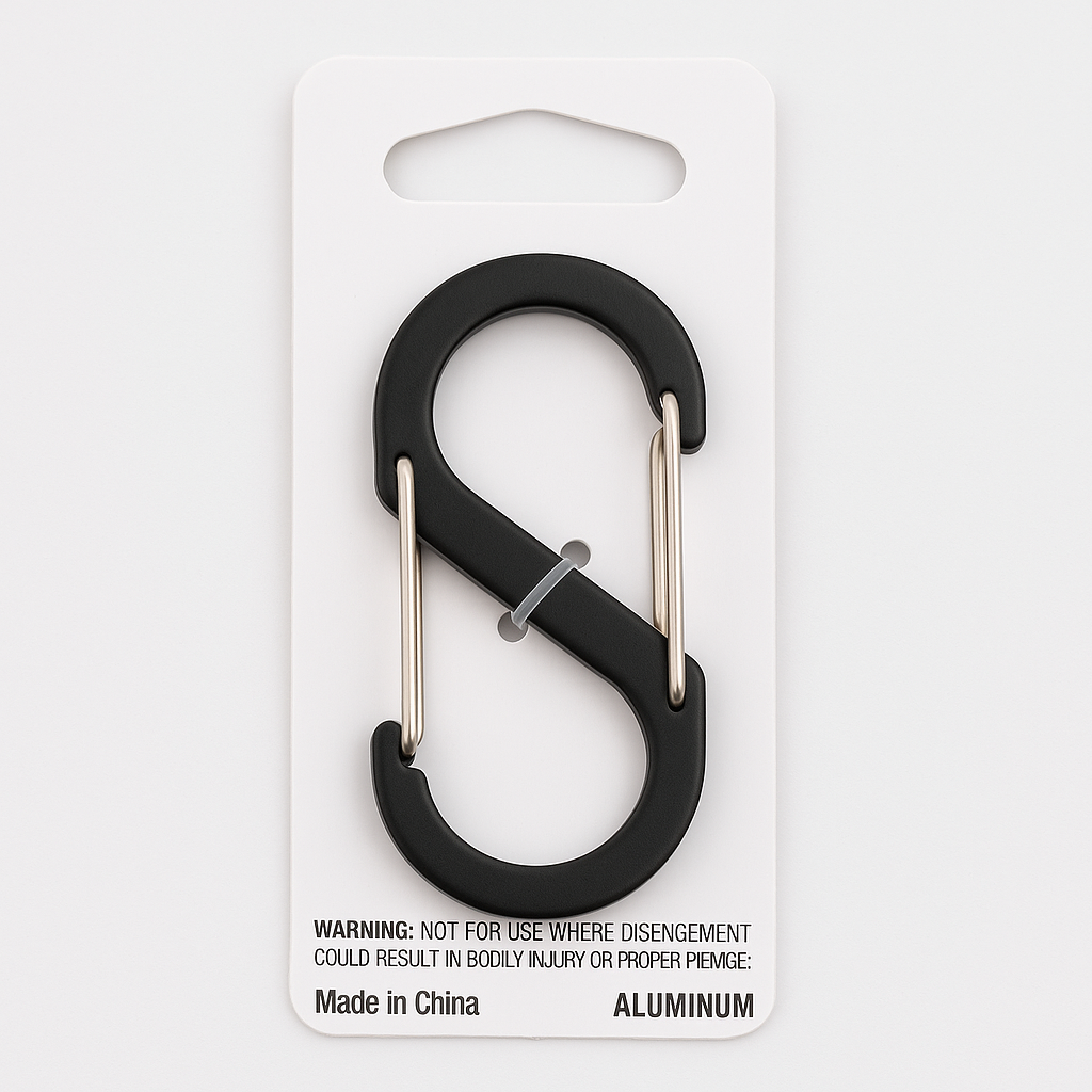 Nite Ize S-Biner Size 3 Aluminum Dual Carabiner Charcoal Grey