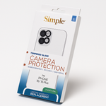 [810135814829] Simple Tempered Glass Camera Lens Protector For Iphone 16 / 16 Plus