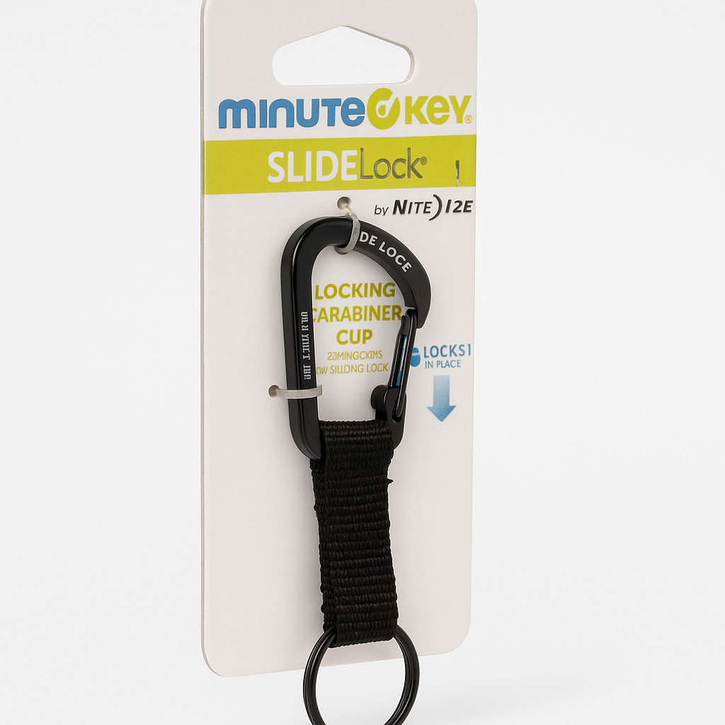 Nite Ize Black Split Key Ring Heavy Duty Multi Key Storage Accessory Organizer