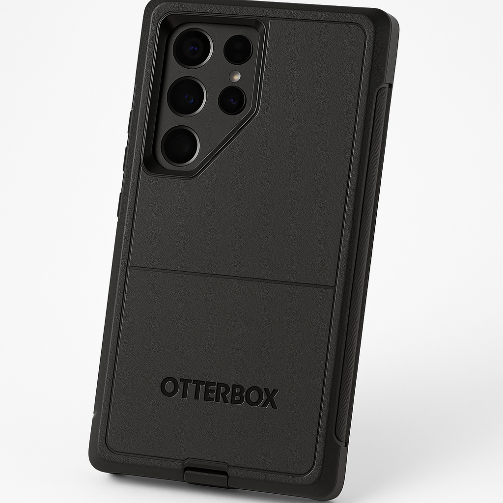 OtterBox Shockproof Holster Case For Samsung Galaxy S24 Ultra Black
