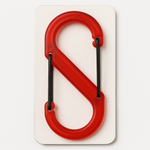 NiteIz Plastic S Biner Clip Size Number 4 Translucent Orange Outdoor