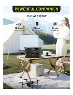[OM.U.P.4531] Brio Portable Power Station 1800W | 1536Wh