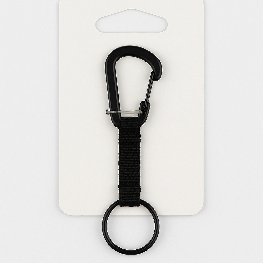 Nite Ize Black Split Key Ring Heavy Duty Multi Key Storage Accessory Organizer