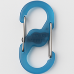 Nite Ize S Biner Microlock Polycarbonate Carabiner 2 Pack Blue