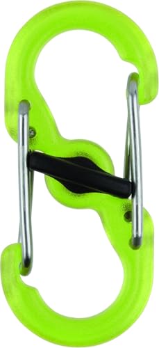 Nite Ize S-Biner Microlock Polycarbonate 2 Pack Lime (6 Packs Of 2)