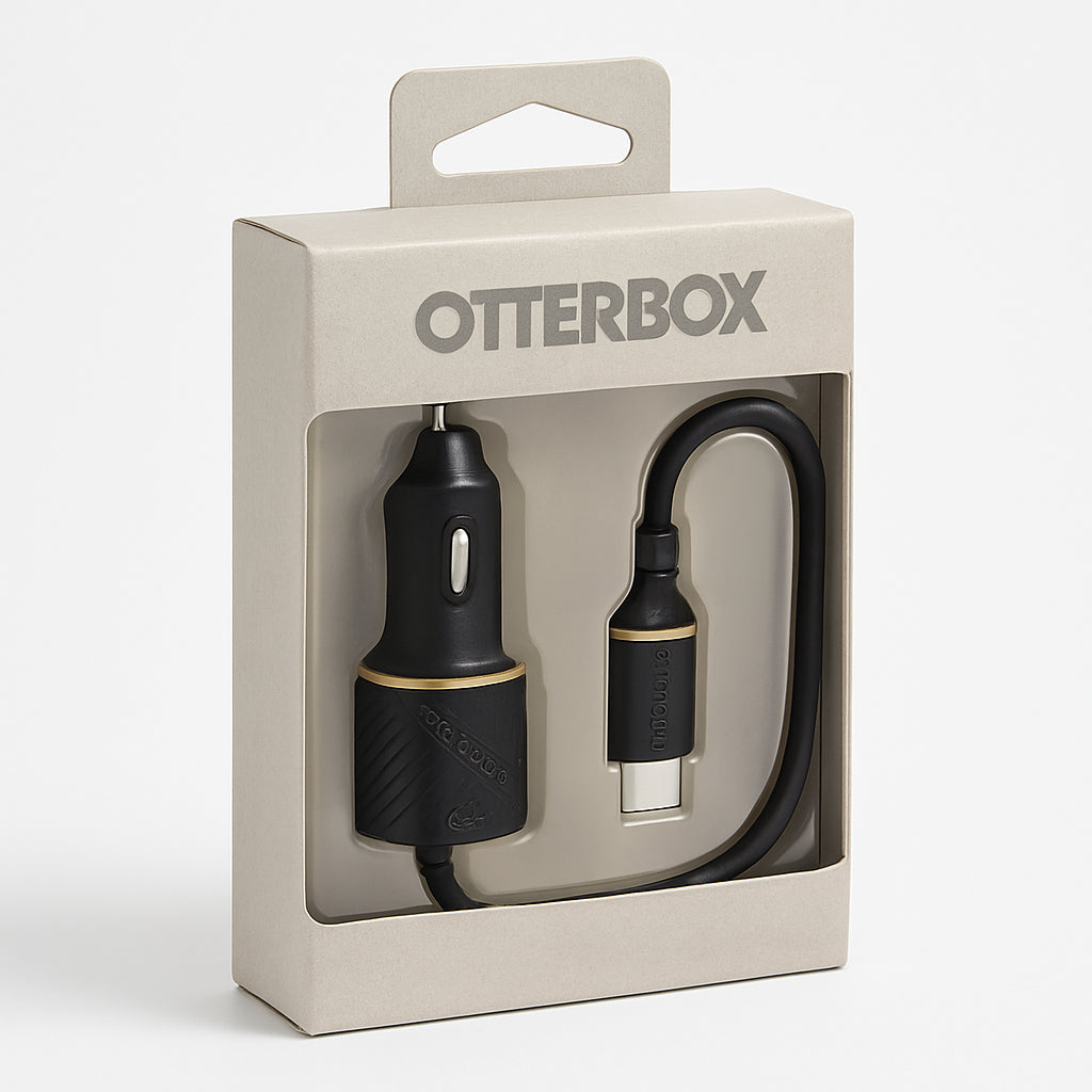 Otterbox 18w Usb C To Usb C Fast Car Charger Cable Black Shimmer