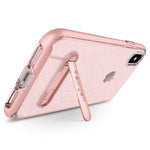 [8809565300479] Spigen Crystal Hybrid Glitter Iphone A Case With Flexible Inner Casing And Reinforced Hard Bumper Frame For Iphone A (2017) - Rose Quartz
