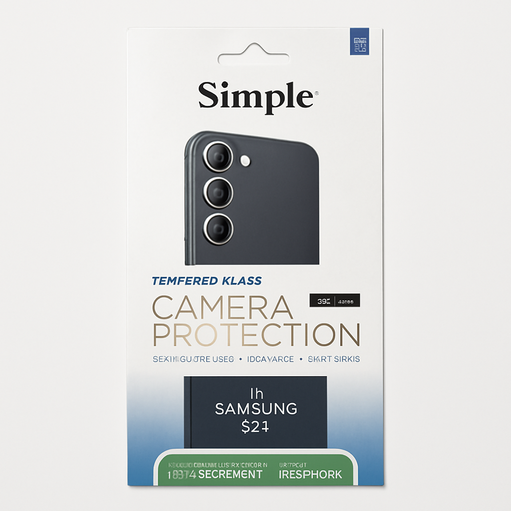 [810135811095] Simple Tempered Glass Camera Lens Protector For Samsung Galaxy S24