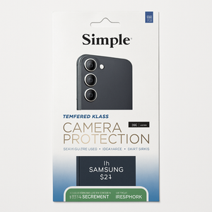 [810135811095] Simple Tempered Glass Camera Lens Protector For Samsung Galaxy S24