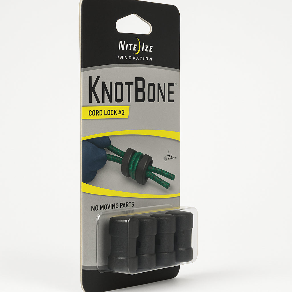 Nite Ize Knotbone Cord Lock 4 Pack Adjustable Drawstring Tightener