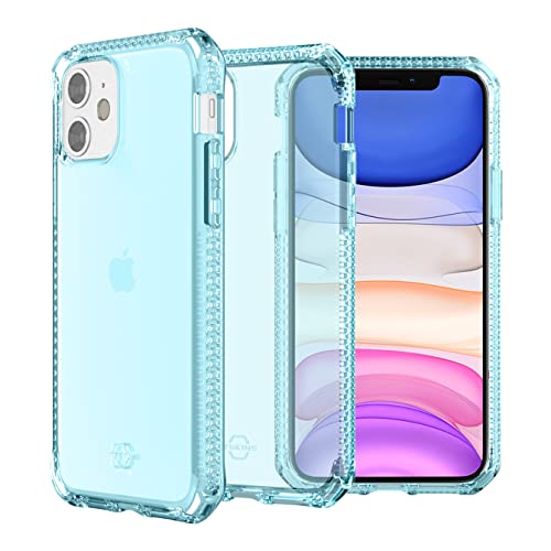 Itskins Spectrum Clear Case For iPhone 11 Light Blue Shockproof Anti Yellowing