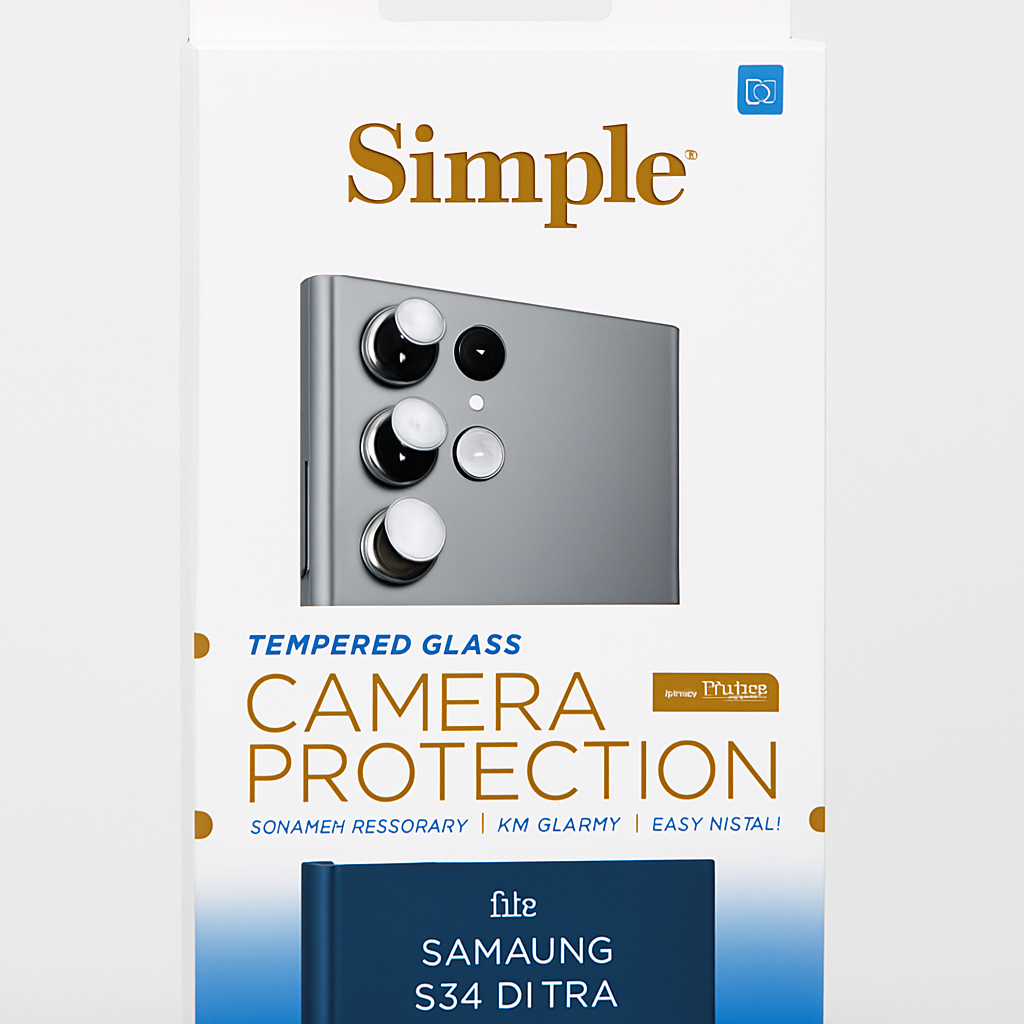 [810135811118] Simple Camera Protection For Samsung S24 Ultra (Only)