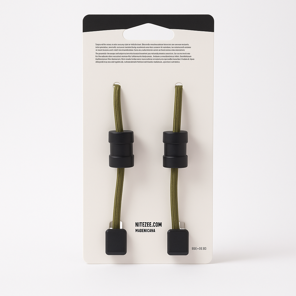 Nite Ize Betterband Adjustable Stretch Bands 5 Inch 2 Pack Foliage Green