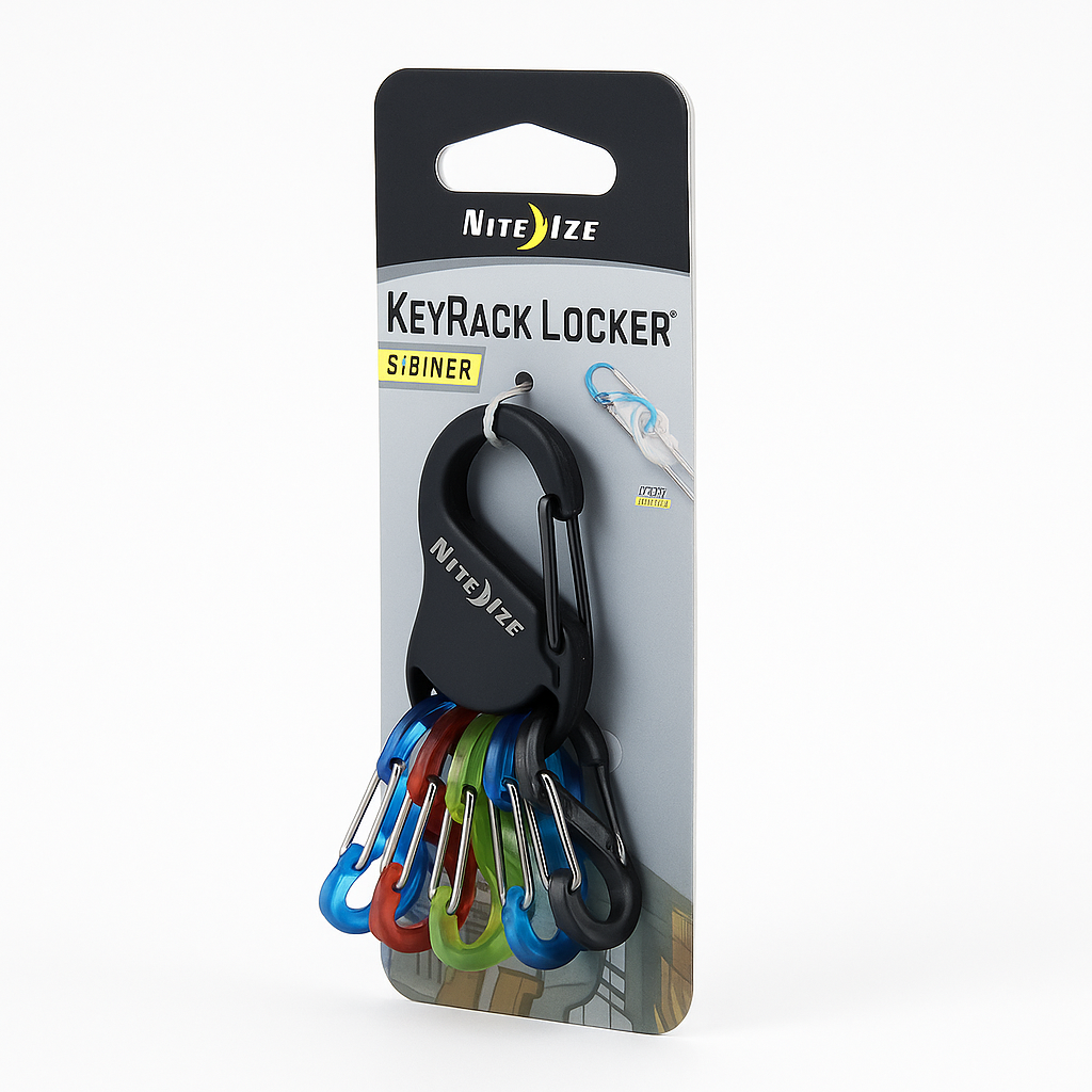 Nite Ize Bigfoot Keyrack Locker With Plastic S Biner Key Storage Rack
