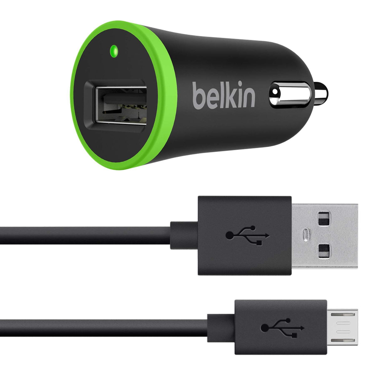 [745883662289] Belkin Mixit Car Charger + Micro Usb Cable, 4 Feet (Black)