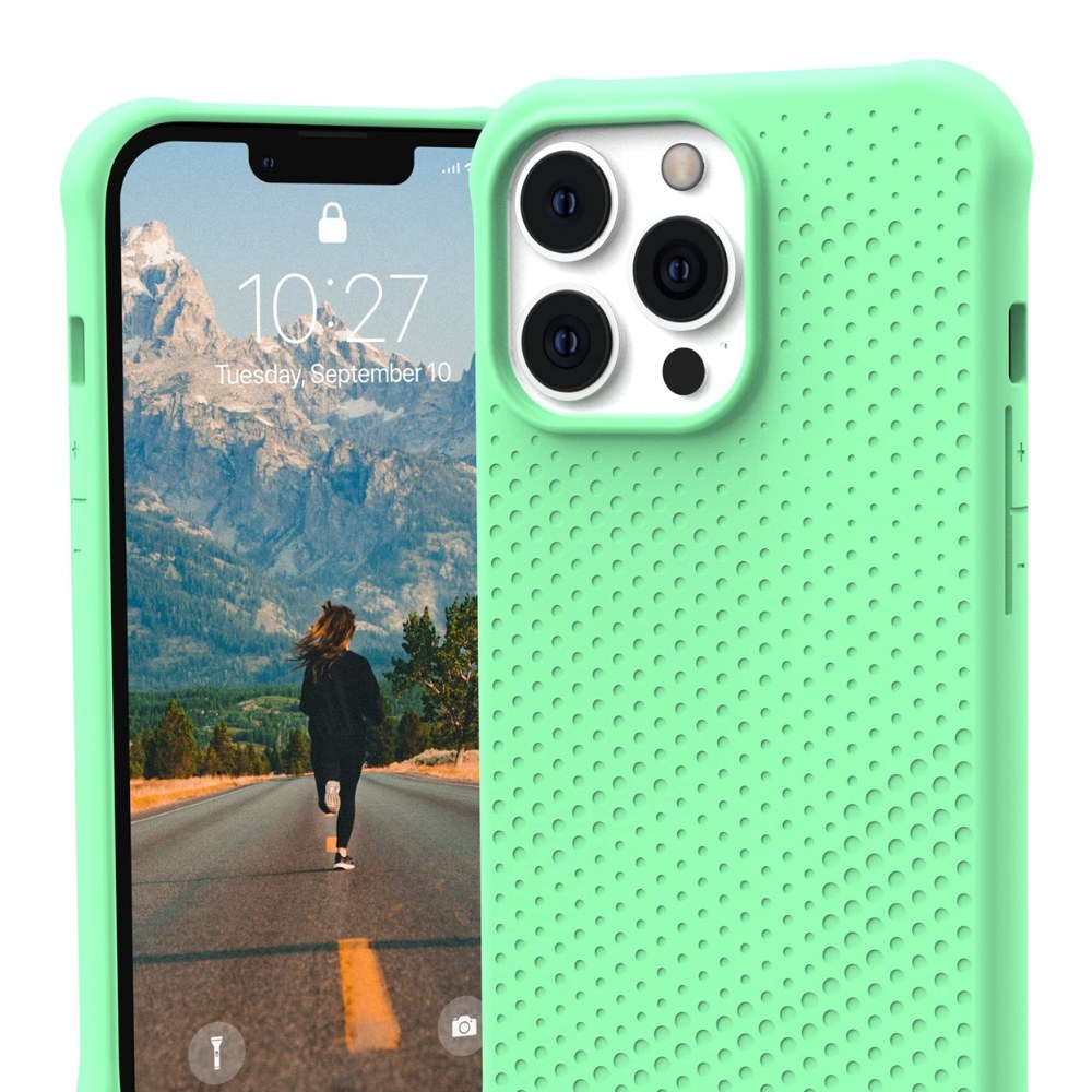 [810070363253] Urban Armor Gear [U By Uag Designed For Iphone 13 Pro Case Green Spearmint Dot Slim Fit Lightweight Stylish Pattern Impact Resistant Antimicrobial Protective Phone Cover, [6.1-Inch Screen]