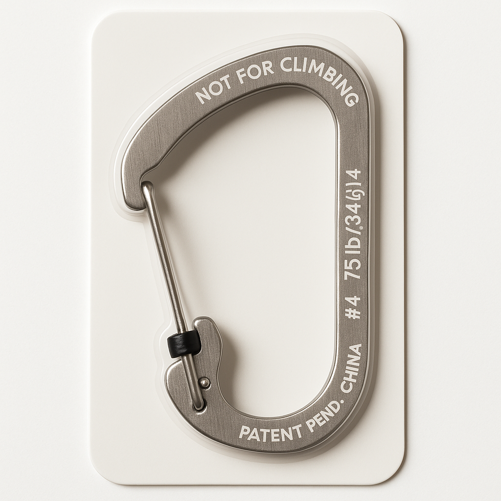 Nite Ize SlideLock Carabiner Size 4 Stainless Steel Outdoor