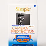 Simple Tempered Glass Camera Protector Shield For Samsung Galaxy S25 Plus